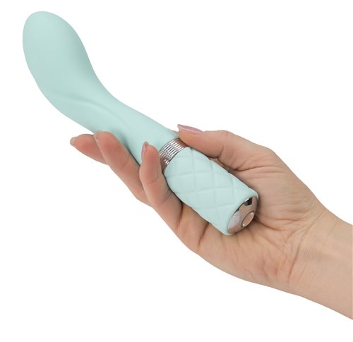 Vibrador Pillow Talk Sassy G Spot Con Cristal Swarovski Verde Azulado