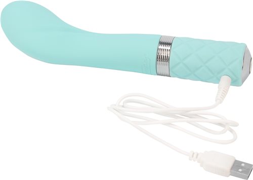 Vibrador Pillow Talk Sassy G Spot Con Cristal Swarovski Verde Azulado