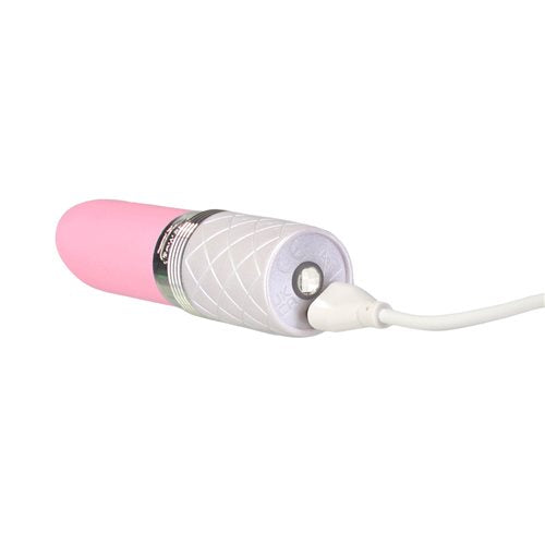 Pillow Talk Lusty Masajeador Parpadeante Con Cristal Rosa