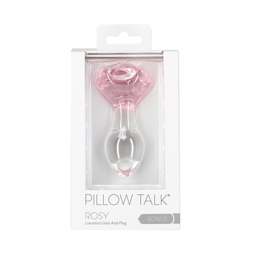 "Rosy" Glass Anal Plug Pink