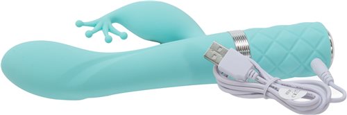 Pillow Talk Kinky Clitoral con cristal Swarovski verde azulado
