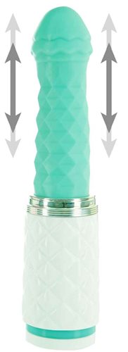 Pillow Talk Feisty Masajeador Vibrador y de Empuje Lujoso Verde Azulado