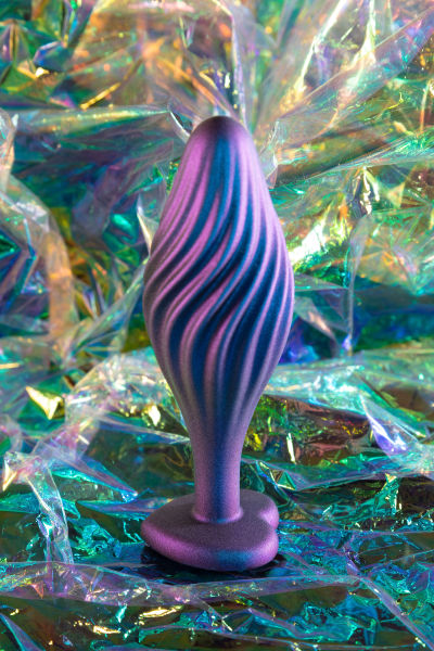 Plug Anal Silicona "Zafiro Remolino"