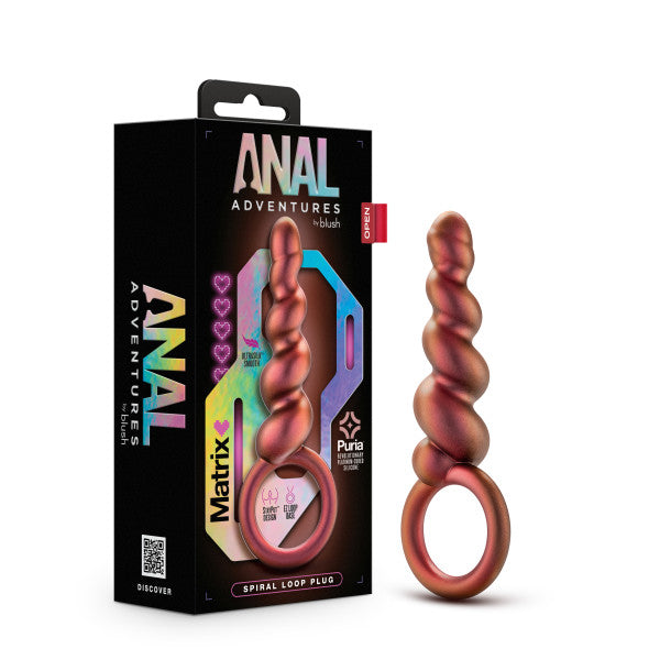 "Copper" Spiral Anal Plug