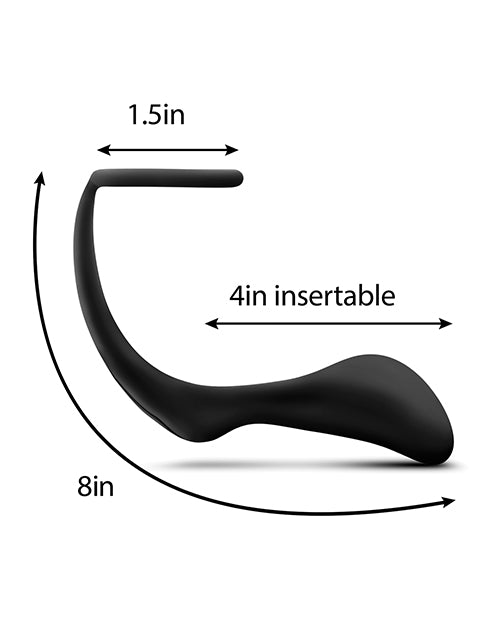 Anal Adventures Platinum Anillo para el Pene Plug Negro