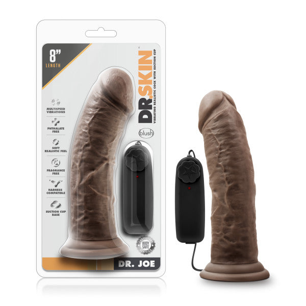 Dr Skin Dr Joe Polla Vibradora De 8 Pulgadas Con Ventosa Chocolate