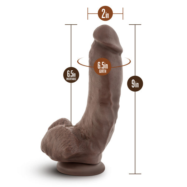 Dr Skin Mr Mayor 9 Consolador Con Ventosa Chocolate "