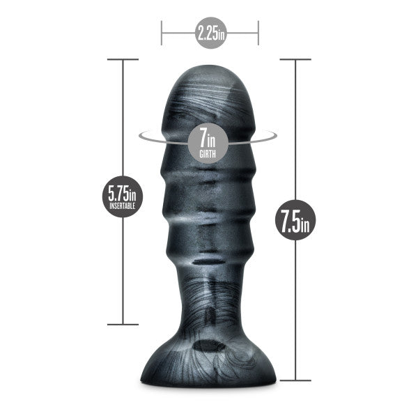 Plug Anal Jet Bruiser Carbon Metalizado Negro