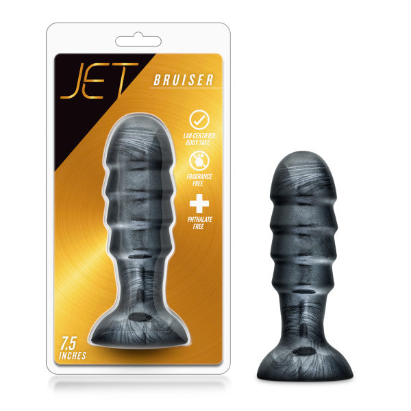 Plug Anal Jet Bruiser Carbon Metalizado Negro