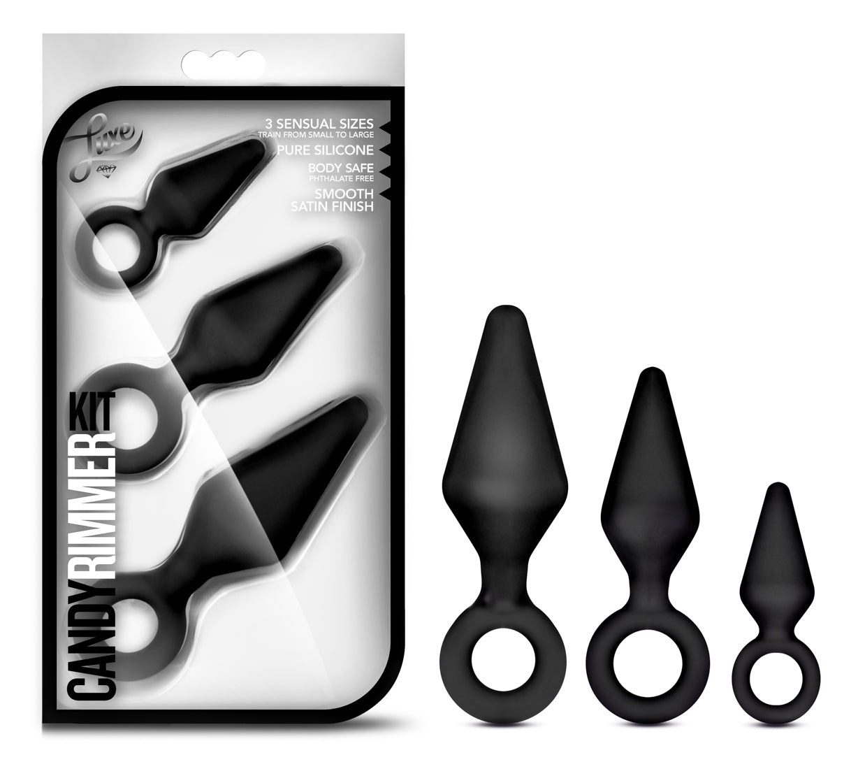 Kit de bordeador Luxe Candy negro