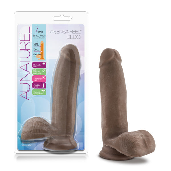 Consolador Au Naturel 7 C/Bolas Chocolate "