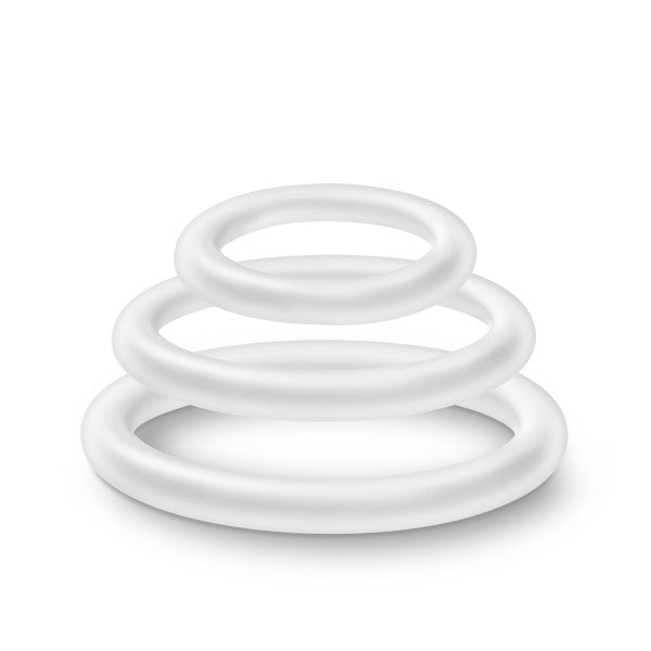 Performance Vs4 Pure Premium Juego de Anillos para el Pene de Silicona Blanco