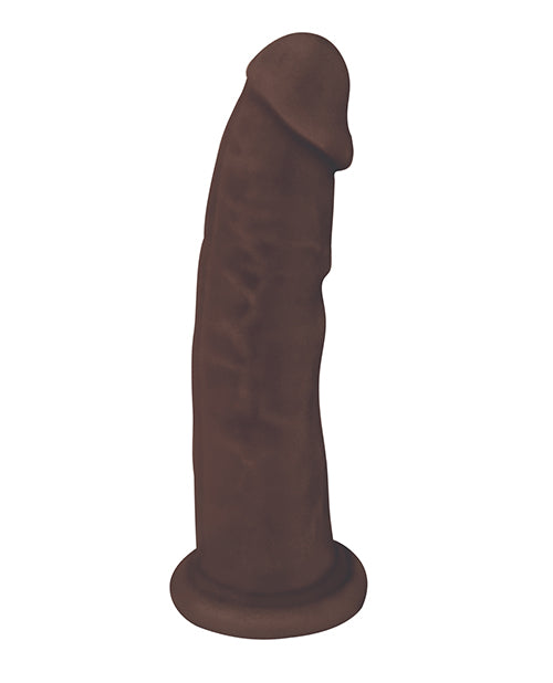 Fleshstixxx Consolador Silicona 7in Sin Bolas Chocolate