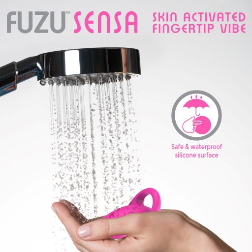 Vibrador para dedos activado por piel Fuzu Sensa Rosa