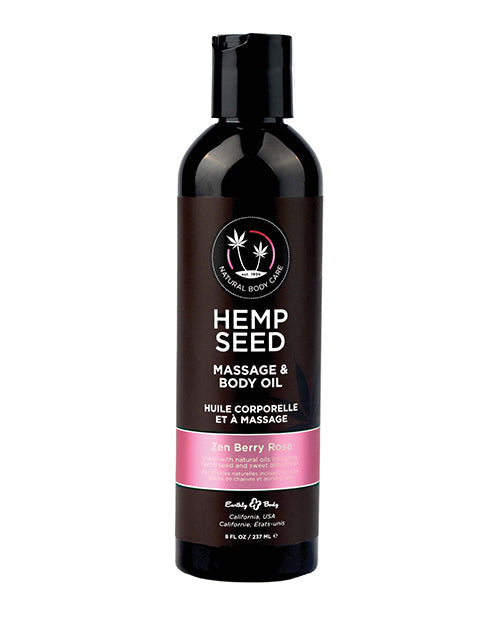 Aceite para masaje y cuerpo Zen Berry Rose 8 Oz