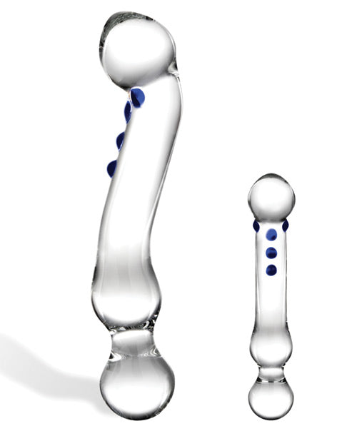 Glas 6 Consolador de Vidrio Curvo Punto G "