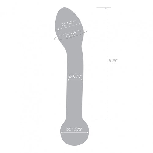 Control deslizante anal con gotero de miel Glas de 7 pulgadas
