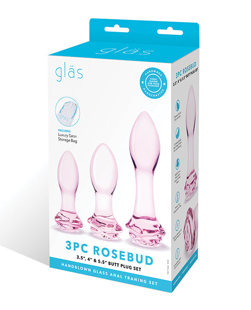 Juego de tapones de cristal Thee Rosebud Butt