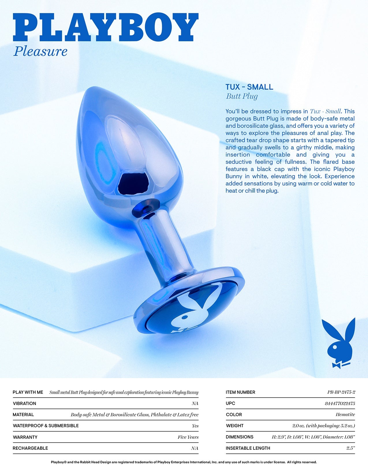 Plug Anal Playboy Pequeño