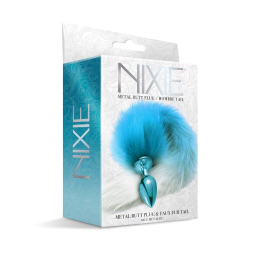 Thee Metallic Club Plug Anal con Cola Azul