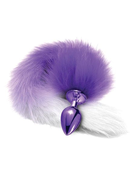 Thee Metallic Club Plug Anal con Cola Morado