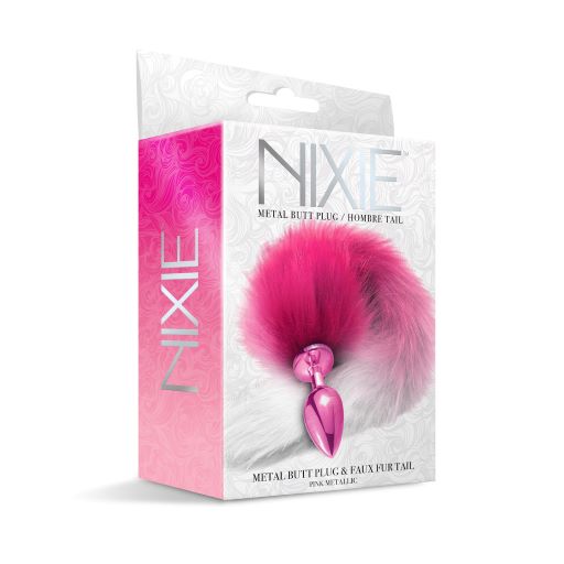 Thee Metallic Club Plug Anal con Cola Rosa
