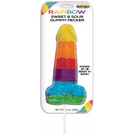 Pop de gominola de goma arcoíris jumbo agridulce
