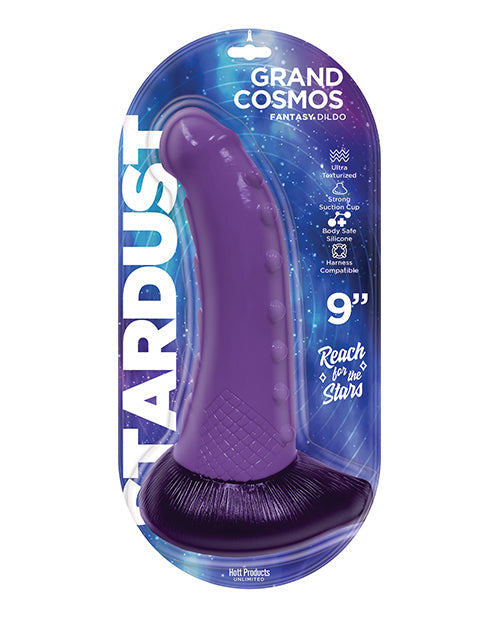 Stardust Grand Cosmos Consolador de Silicona 9in Púrpura