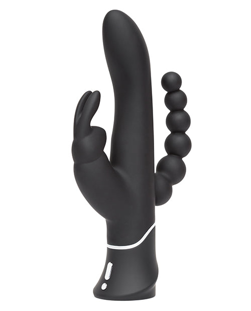 Happy Rabbit Conejo Recargable Triple Curva Negro