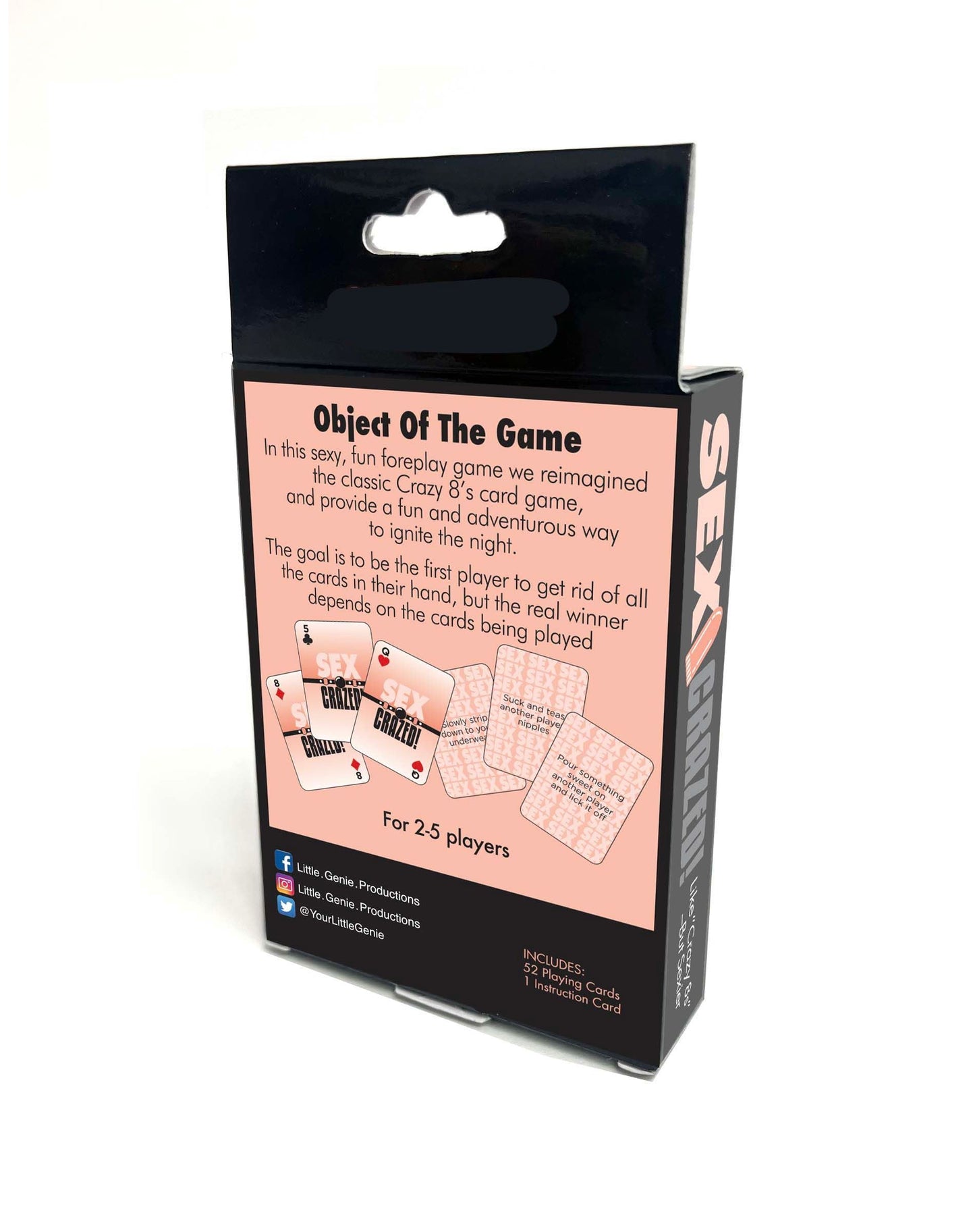Juego de cartas enloquecido por el sexo