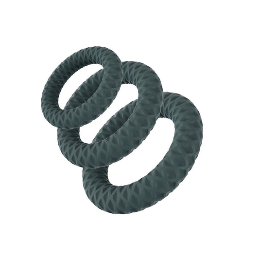 Juego de 3 anillos de ónix