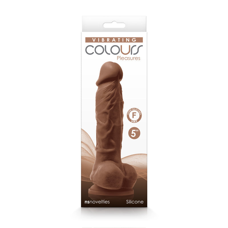 Colors Pleasures Consolador Vibrador 5 Marrón"