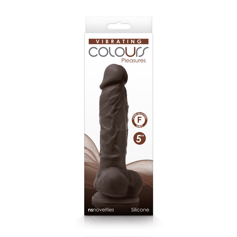 Colors Pleasures Consolador Vibrador 5 Marrón Oscuro "