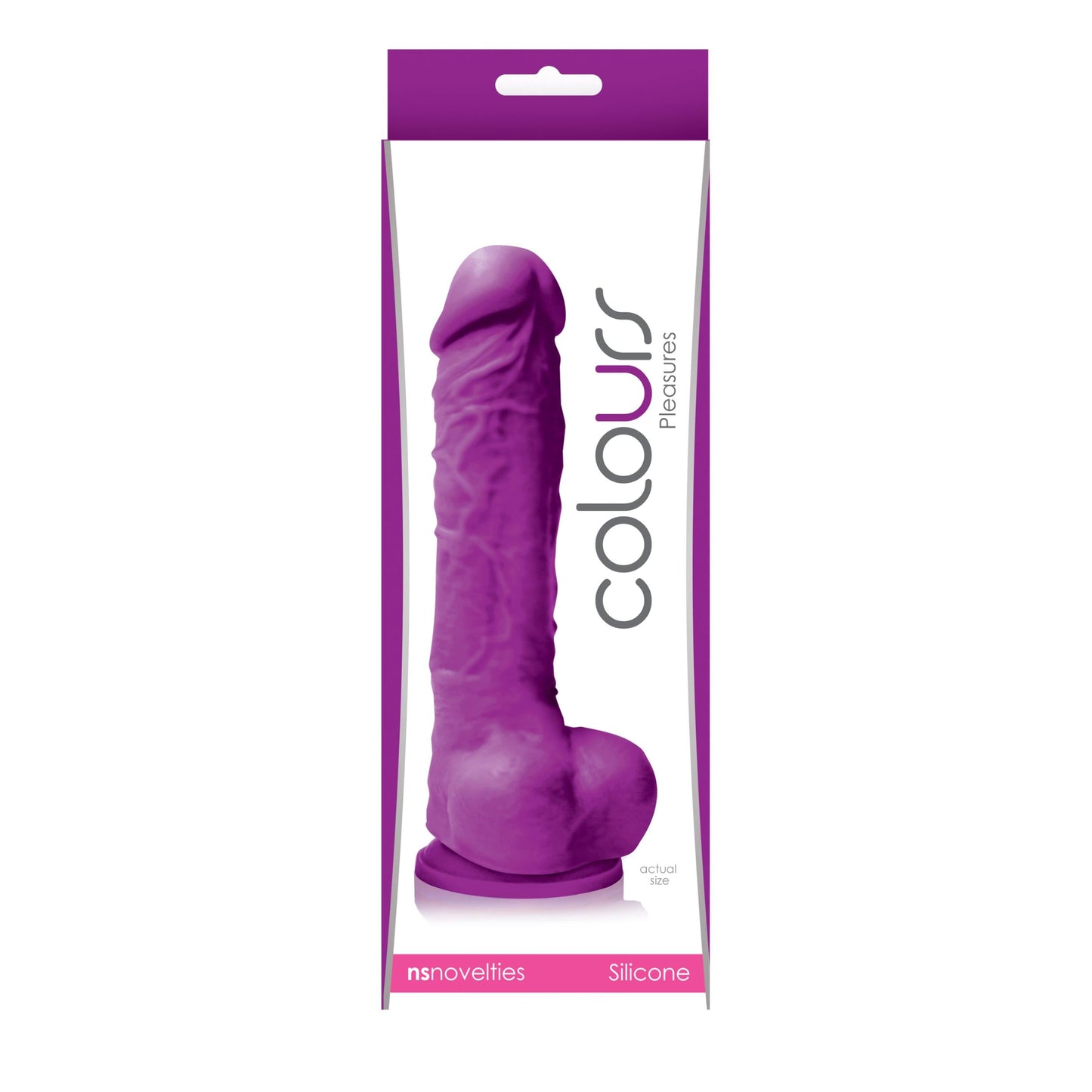 Colors Pleasures Consolador 5in Púrpura