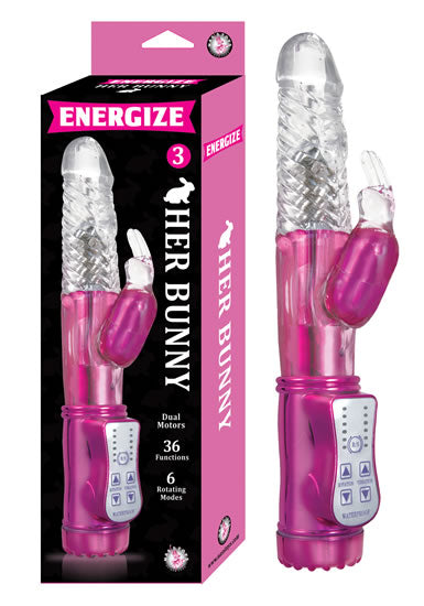 Energize Her Bunny 3 Vibrador Conejo Rosa