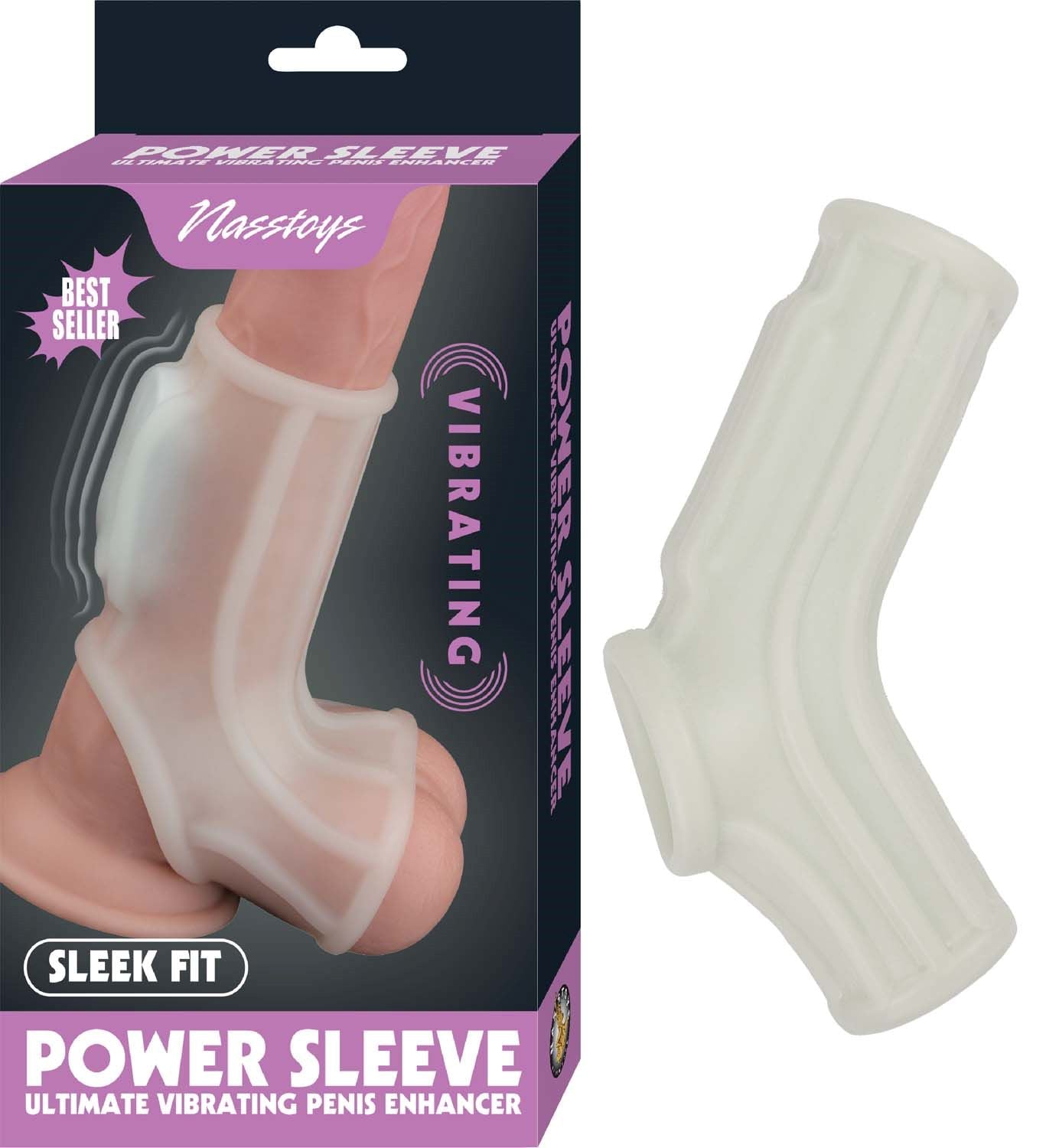 Funda Vibradora Power Sleek Fit Blanco