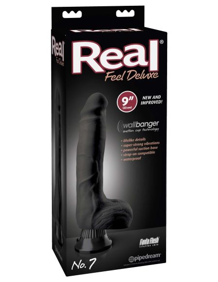 Real Feel Deluxe #7 Negro 9 pulgadas
