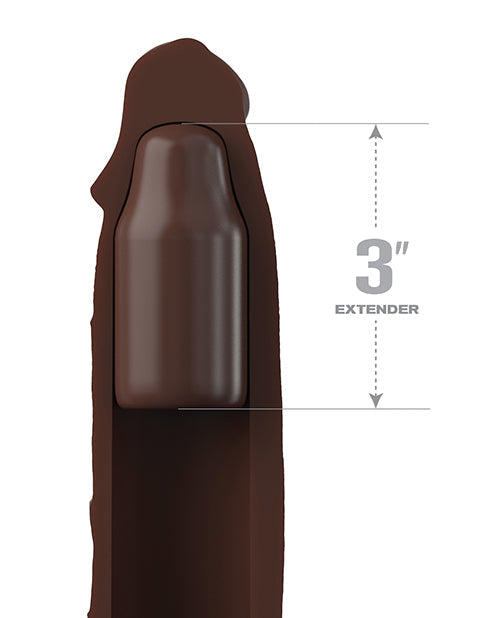 Fantasy X-tensions Elite Funda de 9 pulgadas con enchufe de 3 pulgadas Marrón