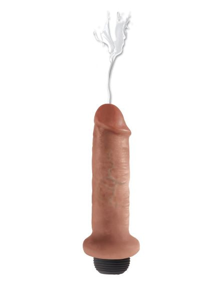King Cock 6 In Squirting Cock Tan