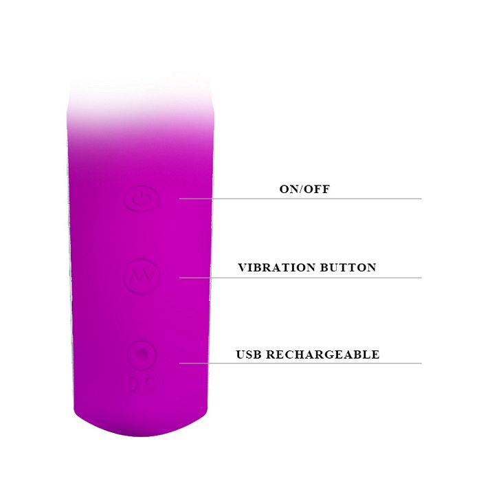 Pretty Love Elmer Conejo Vibrador Silicona Morado