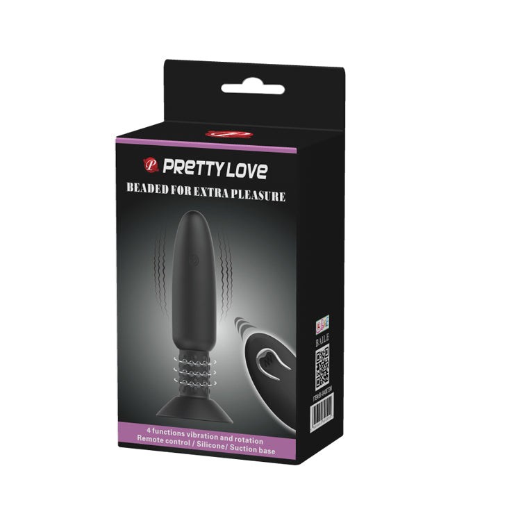 Plug Anal con Cuentas de Placer y Control Remoto