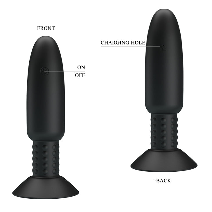 Plug Anal con Cuentas de Placer y Control Remoto