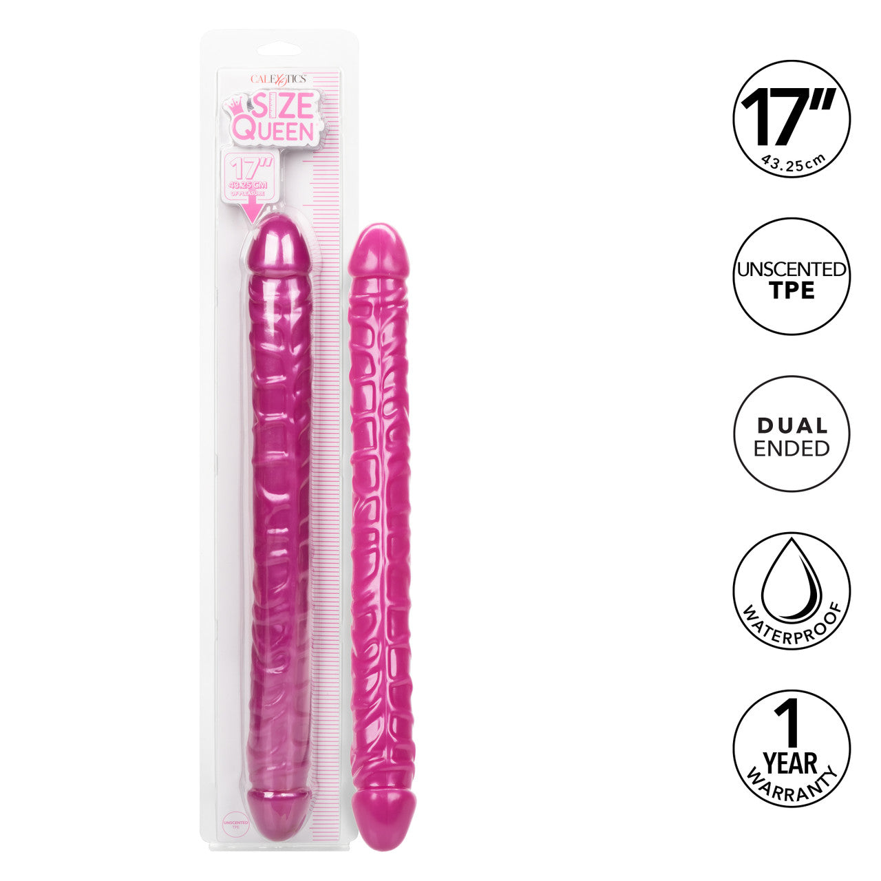 Tamaño Reina 17 pulgadas Rosa