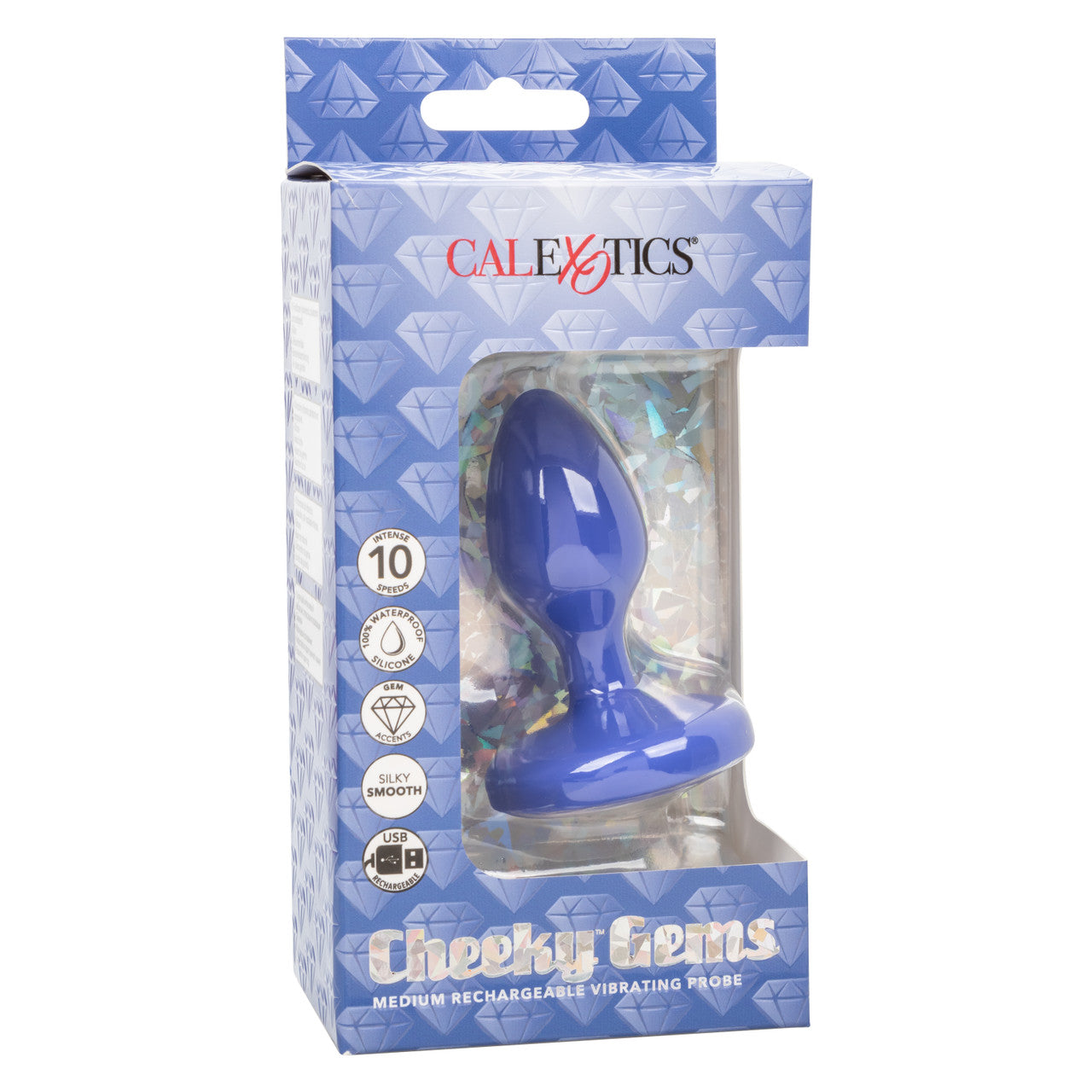 Sonda Vibradora Cheeky Gems Azul Medio