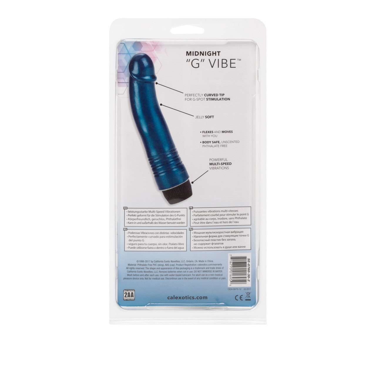 Vibrador Punto G Medianoche 6in