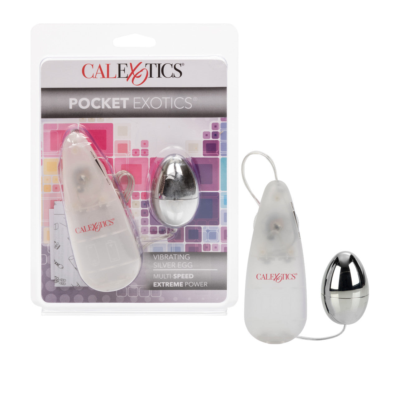 Huevo Vibrador Plata Pocket Exotics