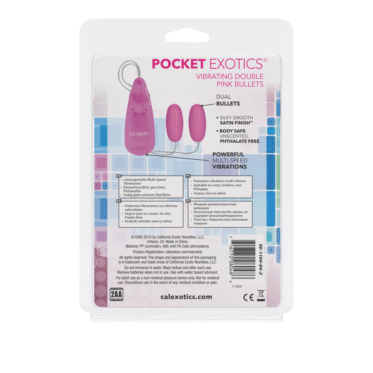 Pocket Exotics Doble Bala Pasión Rosa