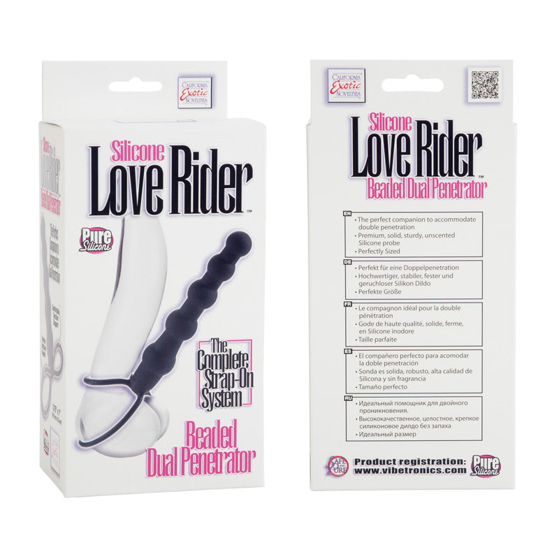 Love Rider Beaded Dual Penetrator Black