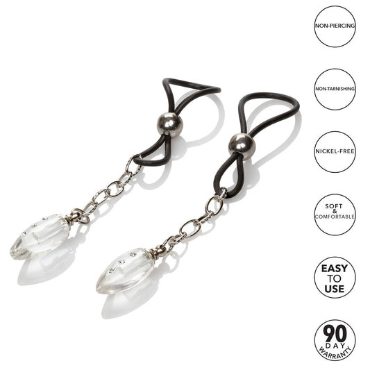 Juego de pezones, joyería para pezones no perforante, lágrima