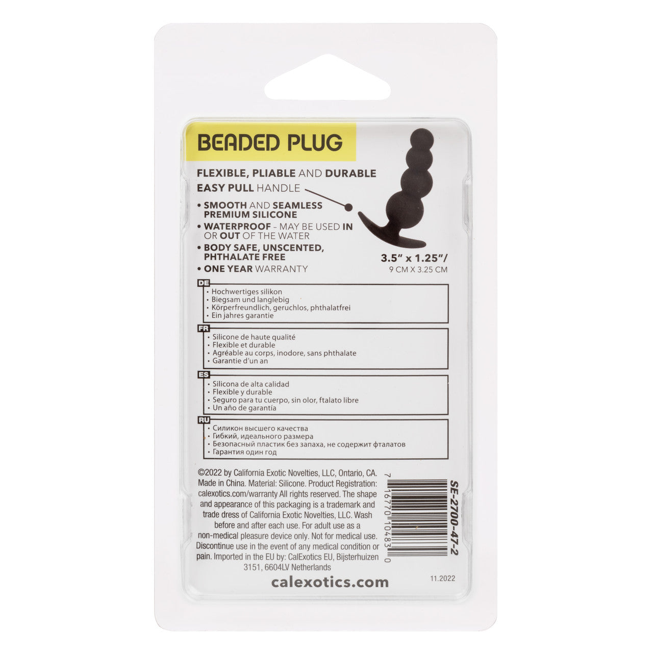 Plug anal con cuentas Infinite Bliss